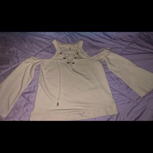 Cut out camisole with strings